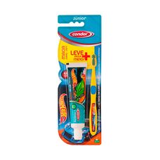 Kit Condor Júnior Escova de Dente + Gel Dental Hot Wheels 50g