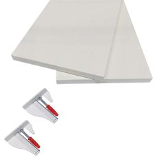 Prateleira Torino Com Suporte Bico Tucano 60x25cm Branco - Dicarlo