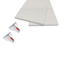 Prateleira Torino Com Suporte Bico Tucano 80x20cm Branco - Dicarlo