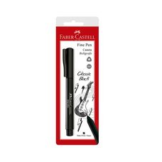 Caneta Hidrográfica Fine Pen 0.4mm Preto - Faber-Castell
