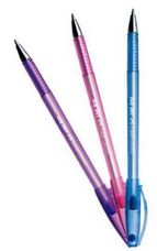 Caneta Esferográfica Faber Castell Ice C/3 Roxa/ Rosa/ Azul