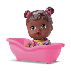 Boneca Little Dolls Banheirinha Negra - Divertoys