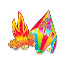 Kit Balão e Fogueira Com 2 Unidades - Festa Maluca