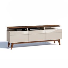 Rack Classic Mais 3 Gavetas 1.8 Off White/Freijó - Imcal