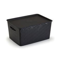 Cesto Organizador Rattan Gde 15l Preto