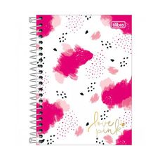 Caderneta Espiral Capa Dura 80 Folhas Love Pink Tilibra - Capas Sortidas