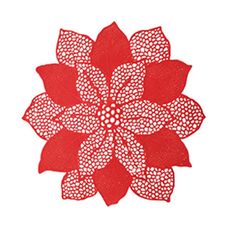 Lugar Americano Pvc Flor 47cm Verm