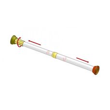 Varão Extensor para Cortinas Box Branco 1,05m a 1,90m Bella Arte