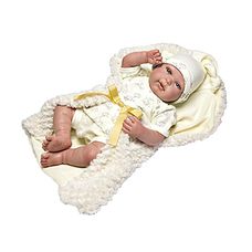 Boneca bebê reborn olhos abertos - Baby Brink