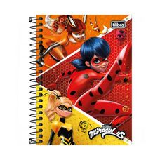 Caderneta Espiral Capa Dura 80 Folhas Miraculous Tilibra - Capas Sortidas