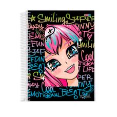 Caderneta Espiral Capa Dura 1/8 96 Folhas It Girl Jandaia - Capas Sortidas