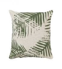 CAPA PARA ALMOFADA ESTAMPADA 40X40CM VERDE E13 - ARTESANAL TEARES