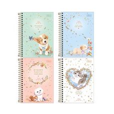 Caderneta Espiral Capa Dura 1/8 80 Folhas Jolie Pet Tilibra - Capas Sortidas