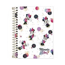 Caderneta Espiral Capa Dura 1/8 Minnie 80F - Tilibra - Capas Sortidas