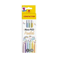 HIDROCOR GIGANTE NEO PEN C/6 CORES PASTEIS