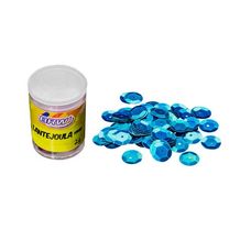LANTEJOULA 6MM POTE 2GR AZUL CELESTE