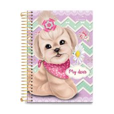 Caderno C/D 1/4 96F My Dear - Cadersil - Capas Sortidas