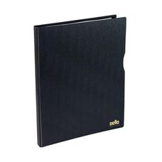 Pasta Catálogo A4 Executive com 30 Plásticos - Preta