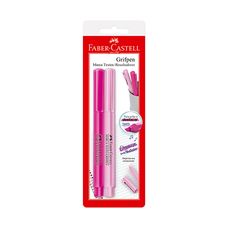 Marca Texto Rosa Neon/rosa Pastel C/2