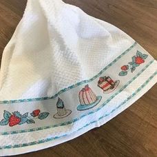 Pano de Copa 45x70cm Jacquard Vida Liso Sobremesas - Dohler