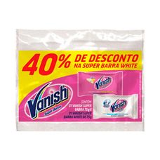 Kit Tira Manchas Vanish Super Barra 1 Pink + 1 White 75g