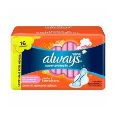 Absorvente Always Super Proteção Suave com Abas 16und