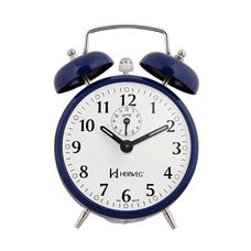 Relógio Despertador Mecânico Azul Escuro 2208 - Herweg
