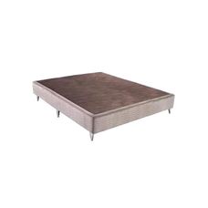 Base Para Cama Box Casal Camurça Bege 138x188x30