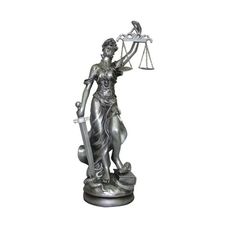 DAMA DA JUSTICA 11CM PRATA