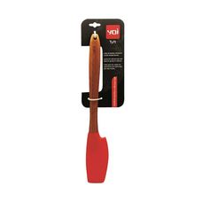 ESPATULA BAMBU SILIC HALF VERMELHA 31CM