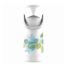 Garrafa Térmica Bomba de Pressão Magic Pump Aqua Floral 1 L