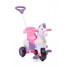 CARRINHO DE PASSEIO C/PEDAL POTO ROSA - CALESITA