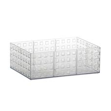Organizador de Acrílico Empilhável Quadratta Cristal 23x16x8cm - Paramount