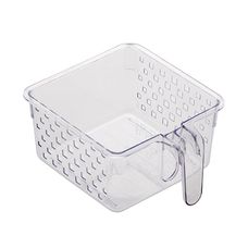 Cesto Organizador de Acrílico Com Alca Cristal 23x19x10cm - Paramount