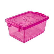 Mini Organizador Com Alça Rosa 1,5L - Ordene