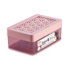 Caixa Organizadora Mini 750ml Multiuso Rosa Hana - Ordene