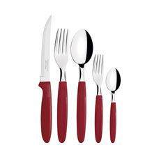 Faqueiro Inox 30 Pcs. Ipanema Vermelho 23398788