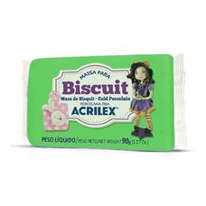 MASSA P/BISCUIT 90G VERDE FOLHA 510 ACRILEX