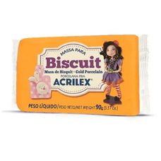 MASSA P/BISCUIT 90G LARANJA 517 ACRILEX