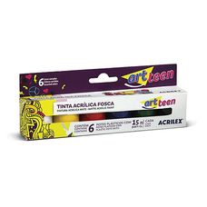 Tinta Acrílica 15ml Fosca C/6un 035060