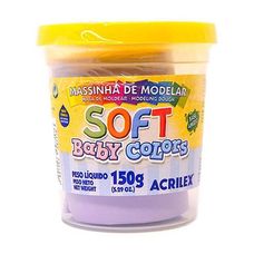 Massa Modelar Soft 150g Lilás Bebe 073150809