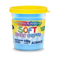 Massa Modelar Soft 150g Azul Bebe 073150811