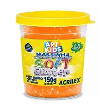 Massa Modelar Soft Glitter 150g Laranja 073610225