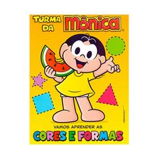 LIVRO TURMA DA MONICA VAMOS APRENDER CORES FORMAS