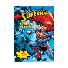 LIVRO P/ COLORIR SUPER HOMEM COMBATE AOS VILOES