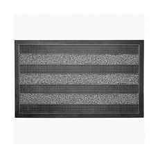 CAPACHO EMBORRACHADO 45X75CM CACTOS PRETO/CINZA - KAPAZI