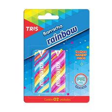 Borracha Tris Rainbow com 2 Unidades