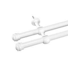KIT VARAO PARA CORTINA PRATIKO BRANCO 19/28MM 2,50MT - BELLA ARTE