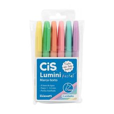 MARCA TEXTO CIS LUMINI PASTEL C/6