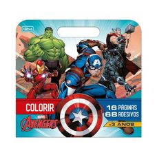 Folhas Para Colorir Maleta Avengers 8 Folhas - Tilibra